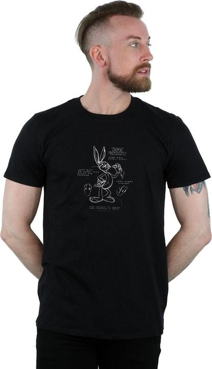 Immagine prodotto Looney Tunes Bugs Bunny Drawing Instruction Maglietta Uomo (4XL)
