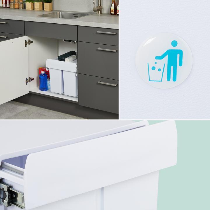 Actual product image Relaxdays Pull Out Bin (15 l)