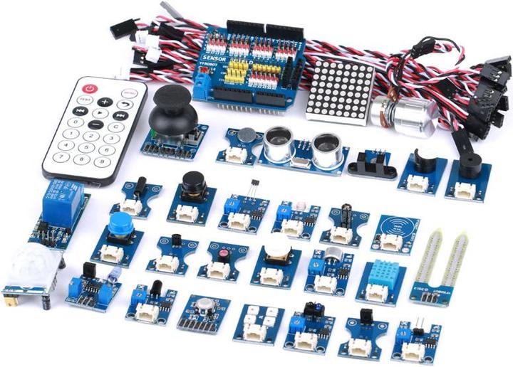 Produktbild YFRobot Modul-Kit mit 32 Modulen inkl. Arduino Expansion-Shield (Shield)
