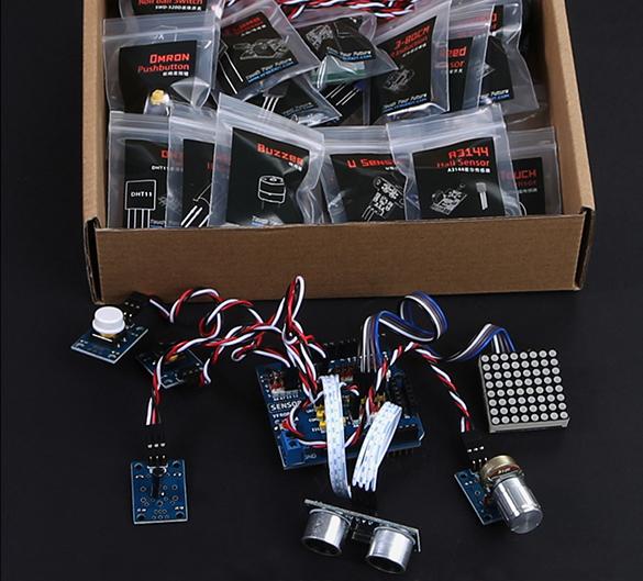 Produktbild YFRobot Modul-Kit mit 32 Modulen inkl. Arduino Expansion-Shield (Shield)