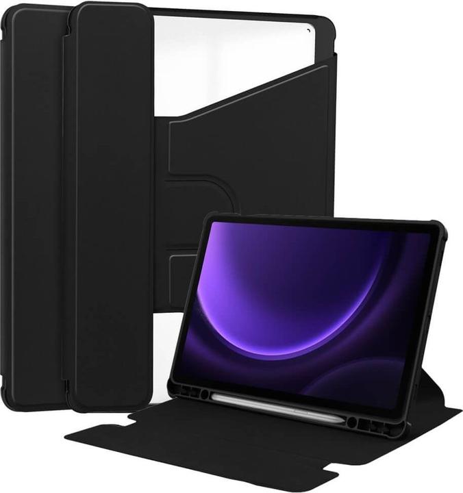 Image du produit Cover-Discount Galaxy Tab S9 FE - Étui pour tablette à 360 degrés noir (Galaxy Tab S9 FE)