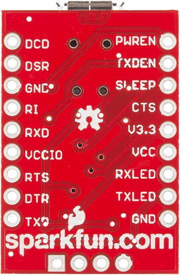 Actual product image SparkFun Breakout Board FT232RL USB to Serial (Dock)
