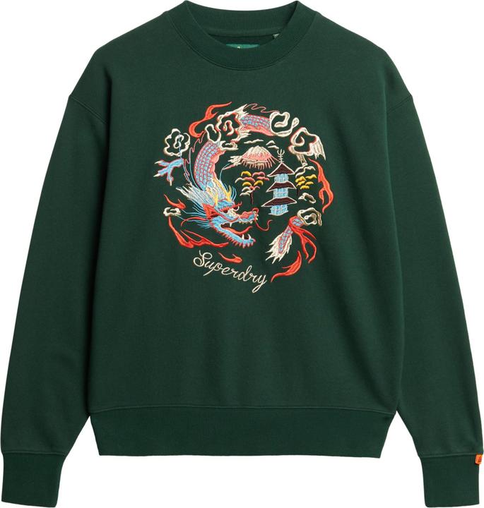 Actual product image Superdry Suika Embroidered Loose Crew (12)