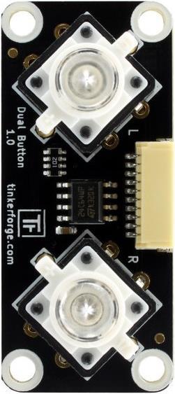 Actual product image Tinkerforge Dual Button Bricklet (Electronics kit)