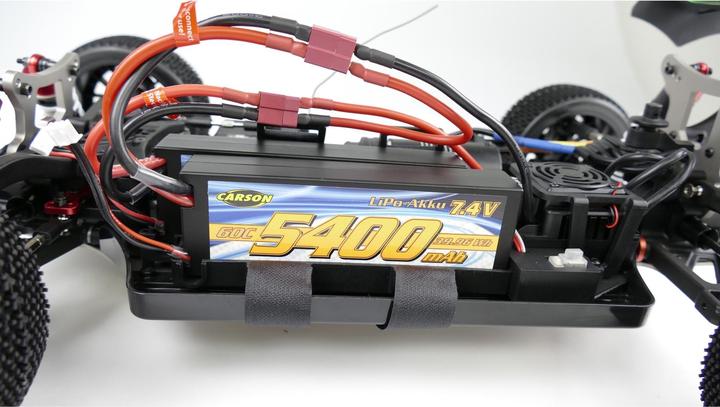 Actual product image Carson 7.4V/5400mAh 60C LiPO Race Battery T-Pl. HC (7.40 V, 5400 mAh)