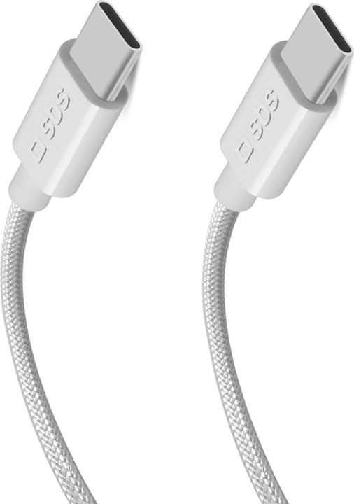 Image du produit SBS Câble en tissu avec connecteurs USB-C (2 m, USB 3.2 Gen 2, 60 W)