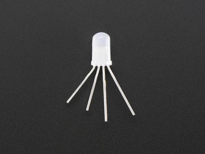 Actual product image Adafruit NeoPixel Diffused 5mm Through-Hole LED 5 Pack