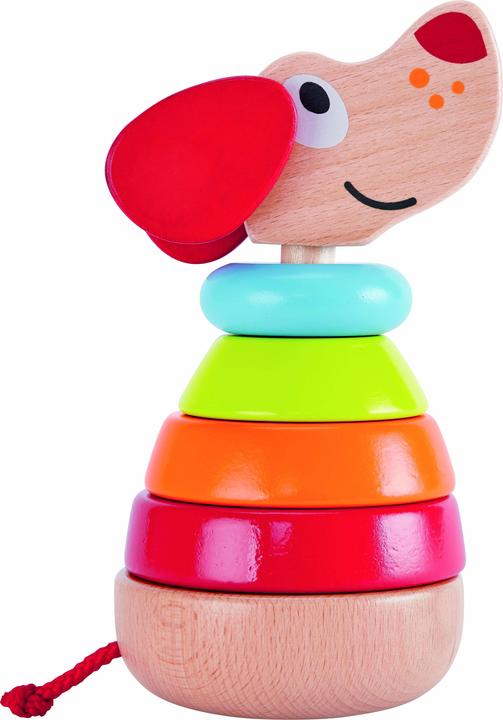Actual product image Hape Stacking dog Pepe