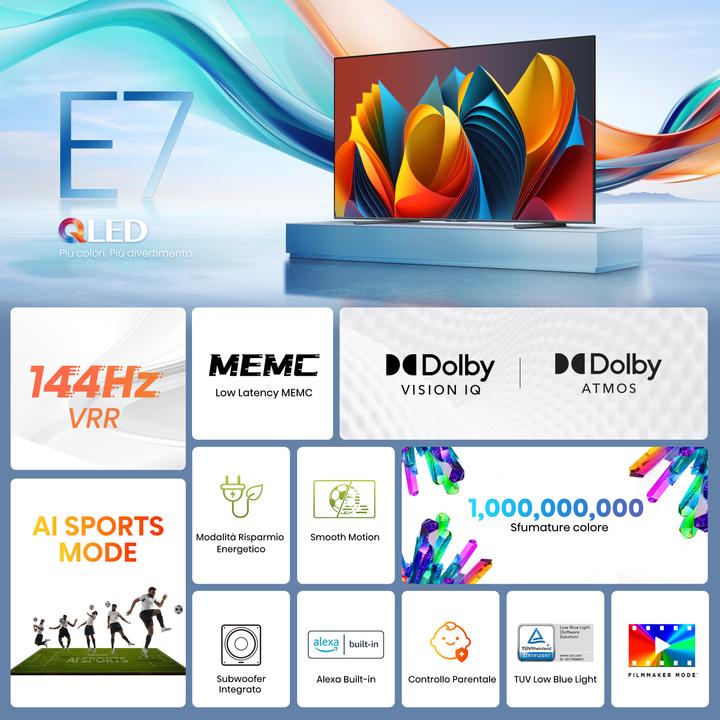 Actual product image Hisense TV 100E7NQ PRO (100", QLED, 4K)