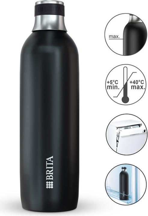 Produktbild Brita sodaTRIO Edelstahlflasche