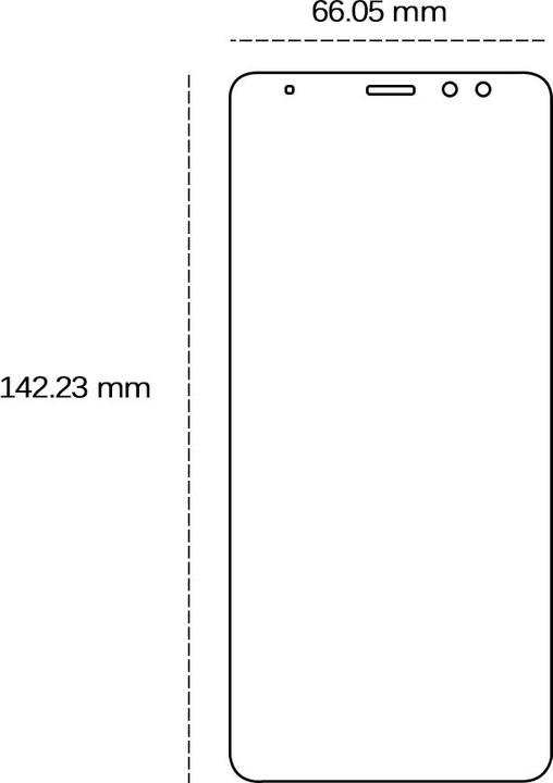 Image du produit OEM Verre trempé 2,5D pour Samsung Galaxy A8 2018 (A530)