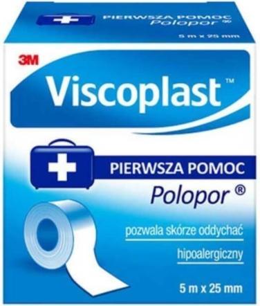 Produktbild 3M Viscoplast, Polopor-Kleber 5 m x 25 mm, 1 Stück