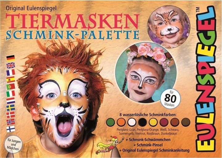Produktbild Eulenspiegel Tiermasken Schmink-Palette