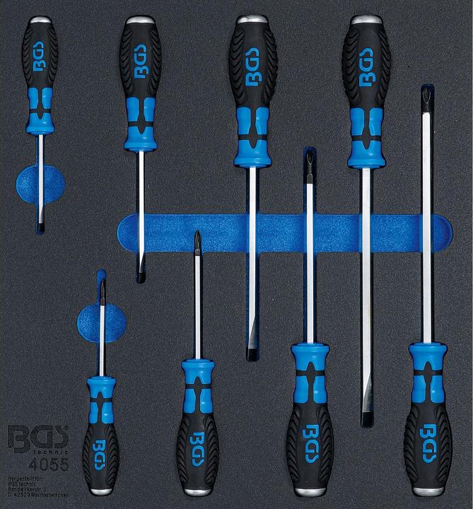 Immagine prodotto BGS Modulo per carrelli portautensili 2/3: cacciaviti croce & taglio 8 pz.