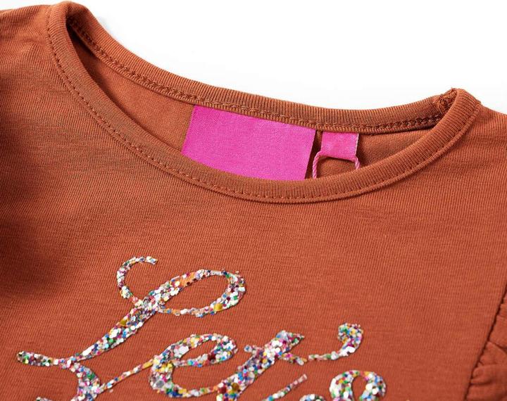 Immagine prodotto VidaXL Camicia da bambino a maniche lunghe Cognac 104,Materiale: 95 % cotone. 5 (104)