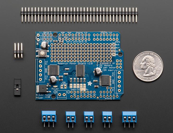 Image du produit Adafruit Kit moteur/vitesses/servo V.2 (Bouclier)