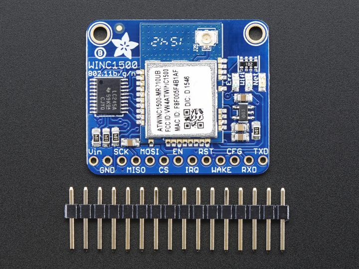 Image du produit Adafruit ATWINC1500 WiFi Breakout w/uFL Connector (Récepteur)