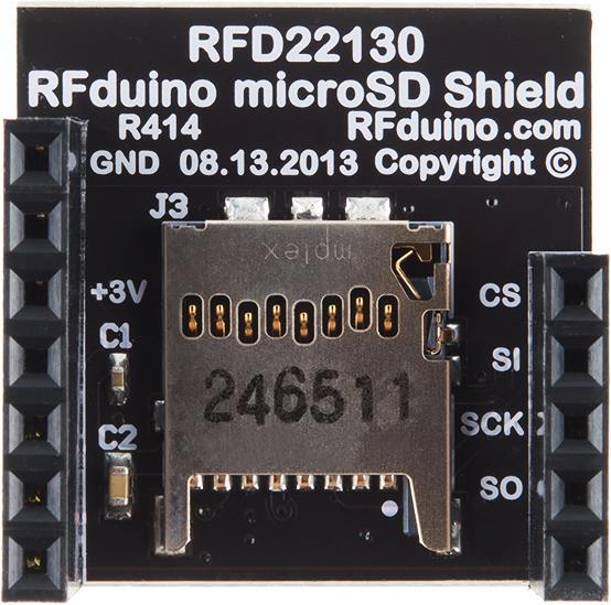 Actual product image RFDuino MicroSD Shield (Shield)