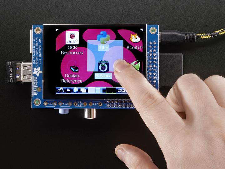 Actual product image Adafruit PiTFT Mini Kit 2.8" TFT with Capacitive Touch Screen (Display)