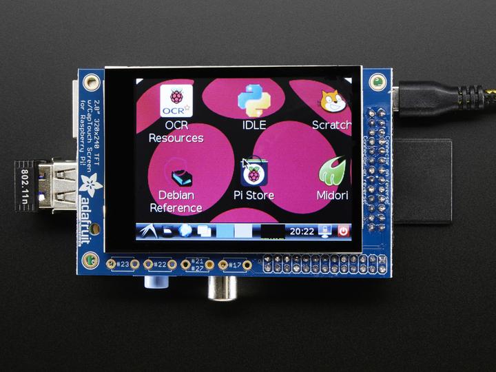 Actual product image Adafruit PiTFT Mini Kit 2.8" TFT with Capacitive Touch Screen (Display)