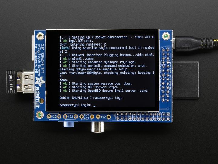 Actual product image Adafruit PiTFT Mini Kit 2.8" TFT with Capacitive Touch Screen (Display)