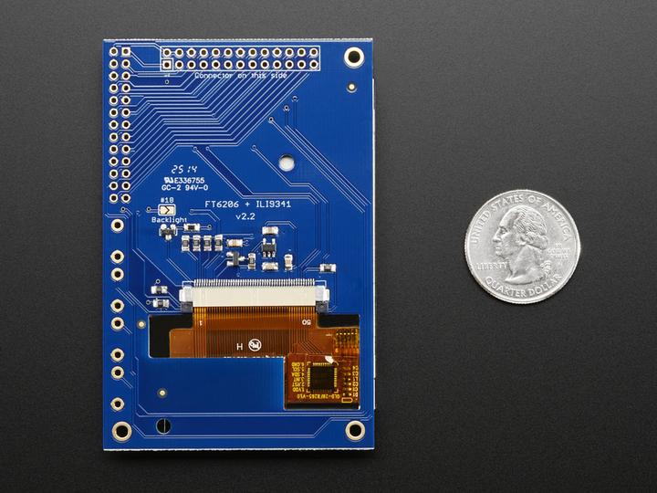 Actual product image Adafruit PiTFT Mini Kit 2.8" TFT with Capacitive Touch Screen (Display)