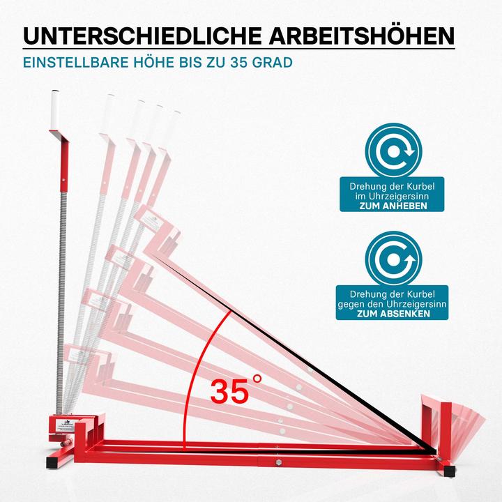 Actual product image Wiltec Foldable lawn mower jack height adjustable max. 250kg (551lbs) (Lawn tractor, Tractor accessories)