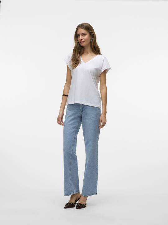 Actual product image Vero Moda Vmluna Ss V-Neck Tee Jrs Noos (S)
