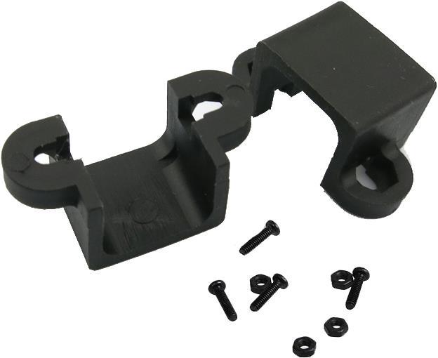 Produktbild OEM Micro Metal Gearmotor Bracket Extended Schwarz (Schrauben)