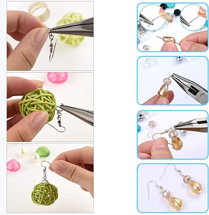 Produktbild I Am Creative Schmuck Herstellungs / Reparatur Kit inkl. Verschlüsse (600 Stück) für Ohrringe + Ketten