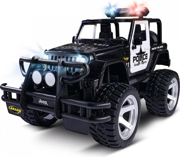Image du produit Carson 1:12 Jeep Wrangler Police 2.4G 100% RTR (RTR Prêt à fonctionner)