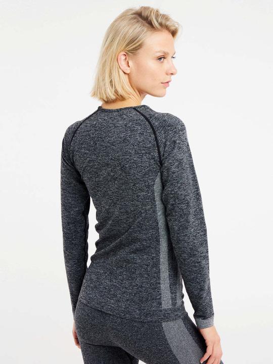 Produktbild Protest Damen Thermoshirt PRTKOMBU Elastischer Stoff Dark Grey Melee M/L (M/L)