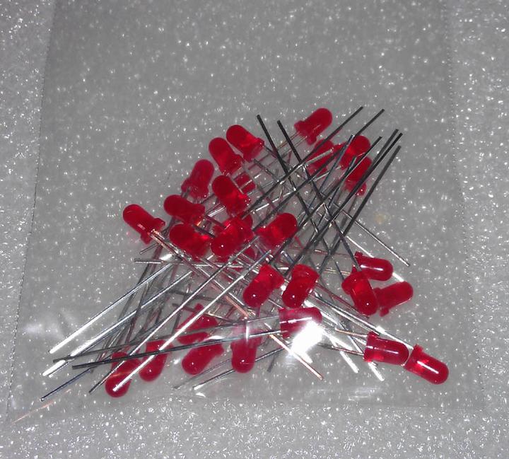 Actual product image OEM 30 Pcs. LED Red 3mm