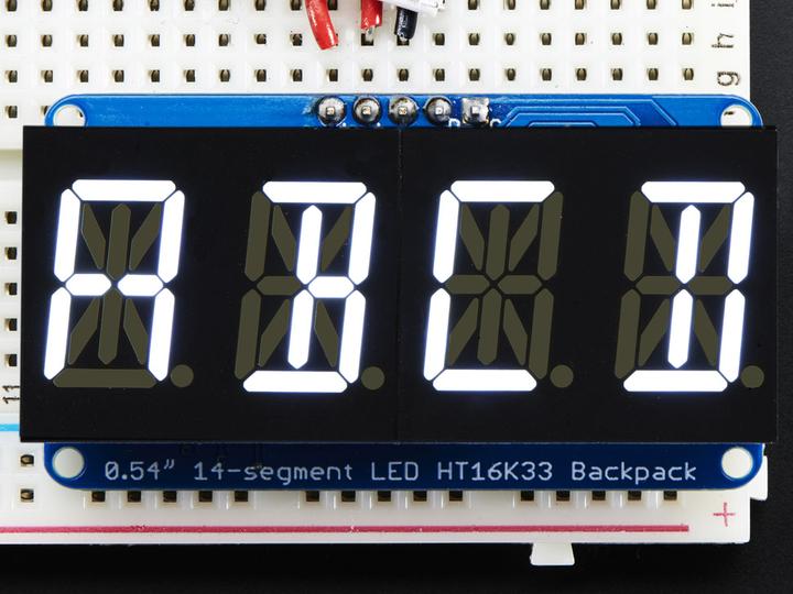 Actual product image Adafruit Alphanumeric Display White 4 characters I2C (Display)