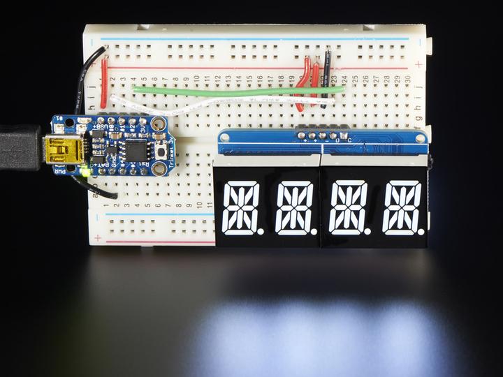 Actual product image Adafruit Alphanumeric Display White 4 characters I2C (Display)