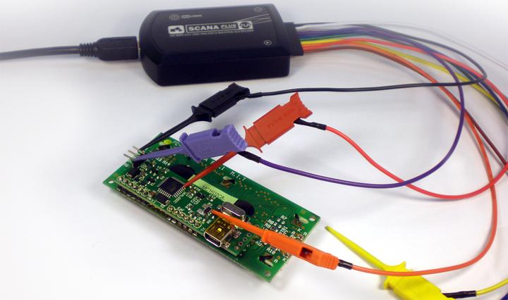 Actual product image Ikalogic ScanaPLUS: 9-Channels 100MHz Logic Analyser