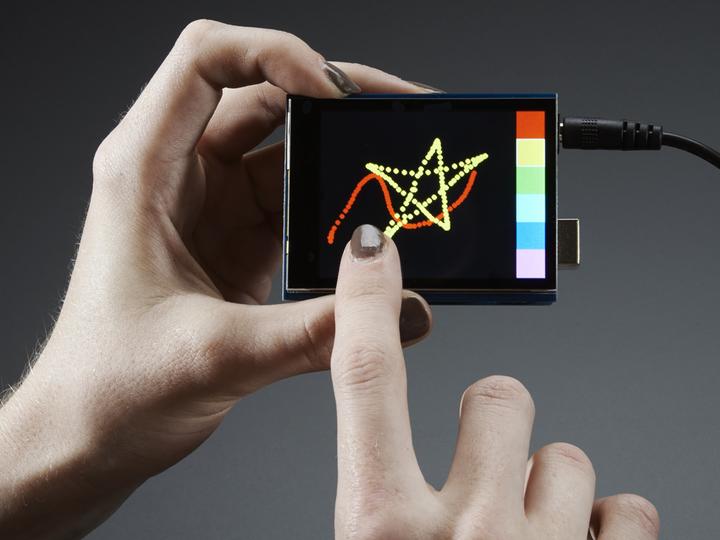 Actual product image Adafruit 2.8" TFT shield with capacitive touch screen