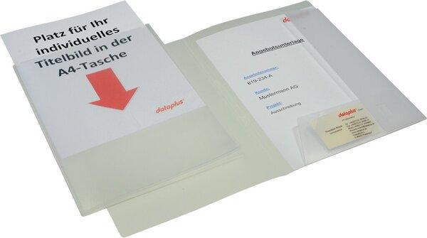 Produktbild Dataplus Angebotsmappe mit A4-Tasche Polypropylen transparent (A4, 1 x)