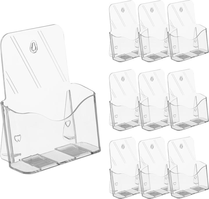 Image du produit Relaxdays 10x porte-brochures (A5)