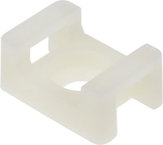 Image du produit Rs Pro White nylon cable tie clamp,M6 8mm (Boucles de fixation, 23 mm, 250 pcs)