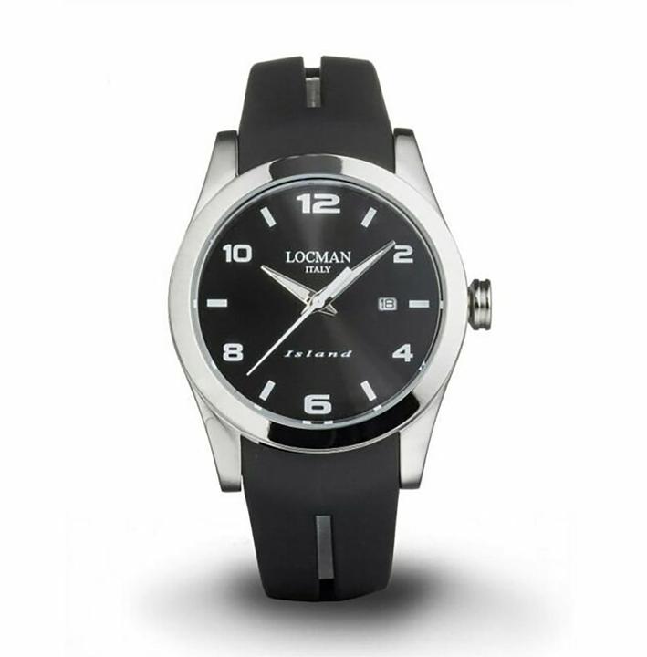 Produktbild Locman Italy Herrenuhr Island schwarz Ref. 0613A (Analoguhr, 40 mm)