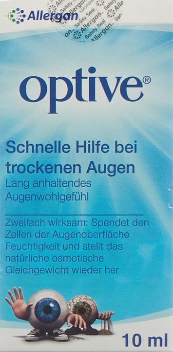 Produktbild Optive Allergan benetzende Augentropfen (10 ml, 10 ml Optive Augenpflegetropfen)