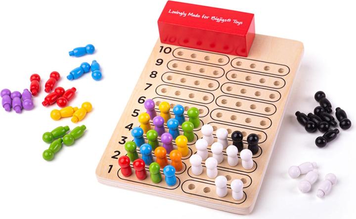 Actual product image Bigjigs Wooden game Crack the Code (Multilingual)