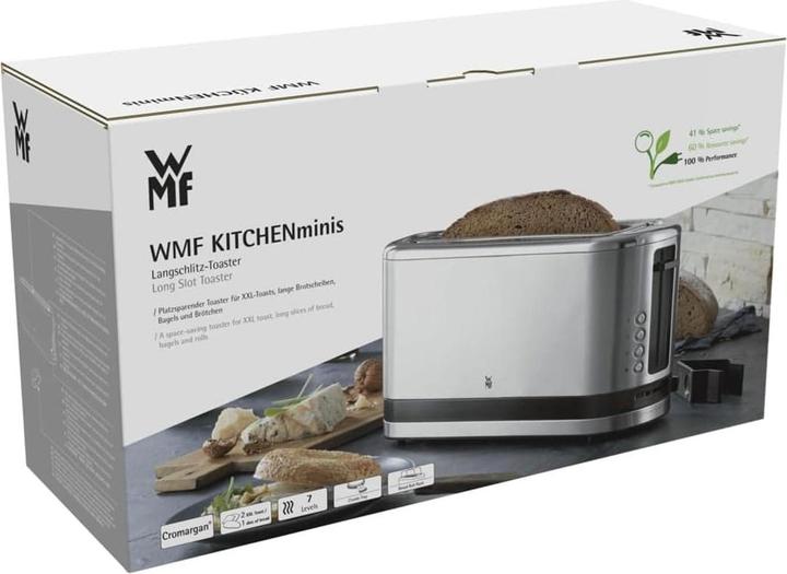 Produktbild WMF KÜCHENminis Langschlitztoaster 2-Scheiben mit Brötchenaufsatz