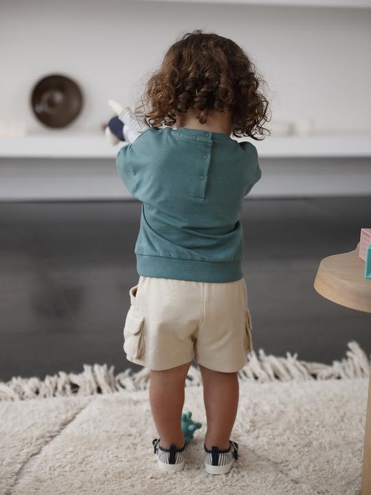 Immagine prodotto Vertbaudet Baby Sweatshirt mit Druckknöpfen hinten und Recycling-Polyester (74)