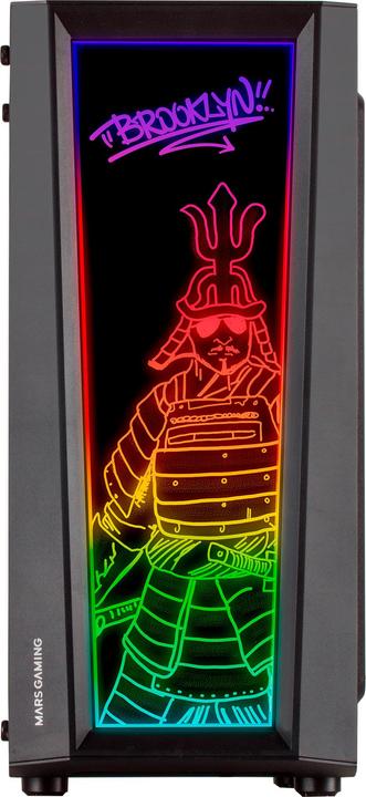 Produktbild Mars Gaming Boitier Moyen Tour ATX MC-ART RGB avec panneaux vitrés (Noir) (mATX, Mini-ITX, ATX)