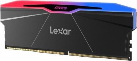 Image du produit Lexar Kit Barrettes mémoire 32Go (2x16Go) DIMM DDR5 Ares RGB 6000MHz (Noir) (2 x 16GB, 6000 MHz, RAM DDR5, U-DIMM)