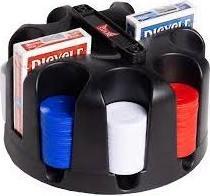 Actual product image Bicycle Poker set with rotating poker chip rack (200)