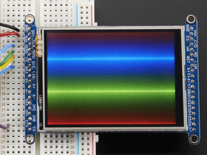 Produktbild Adafruit 2.8" TFT LCD with Touchscreen MicroSD Socket (Diverse)