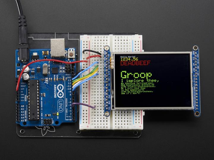 Produktbild Adafruit 2.8" TFT LCD with Touchscreen MicroSD Socket (Diverse)